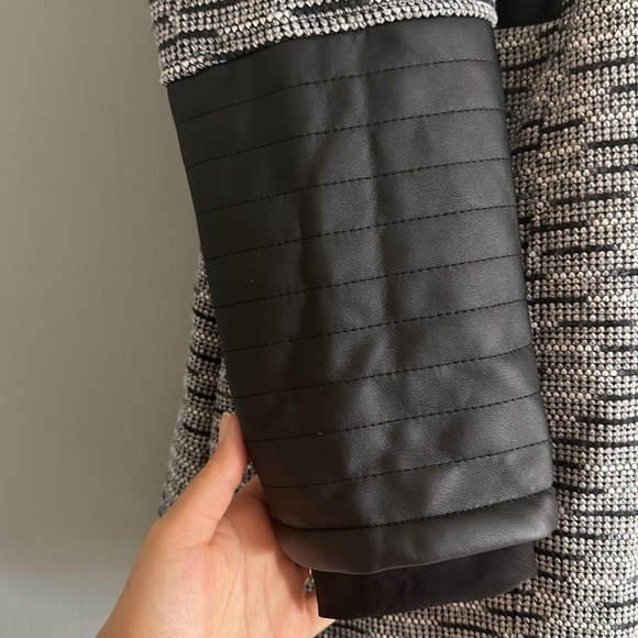 NWOT Lily Morgan jacket size 1X plus size faux leather details - Picture 4 of 9